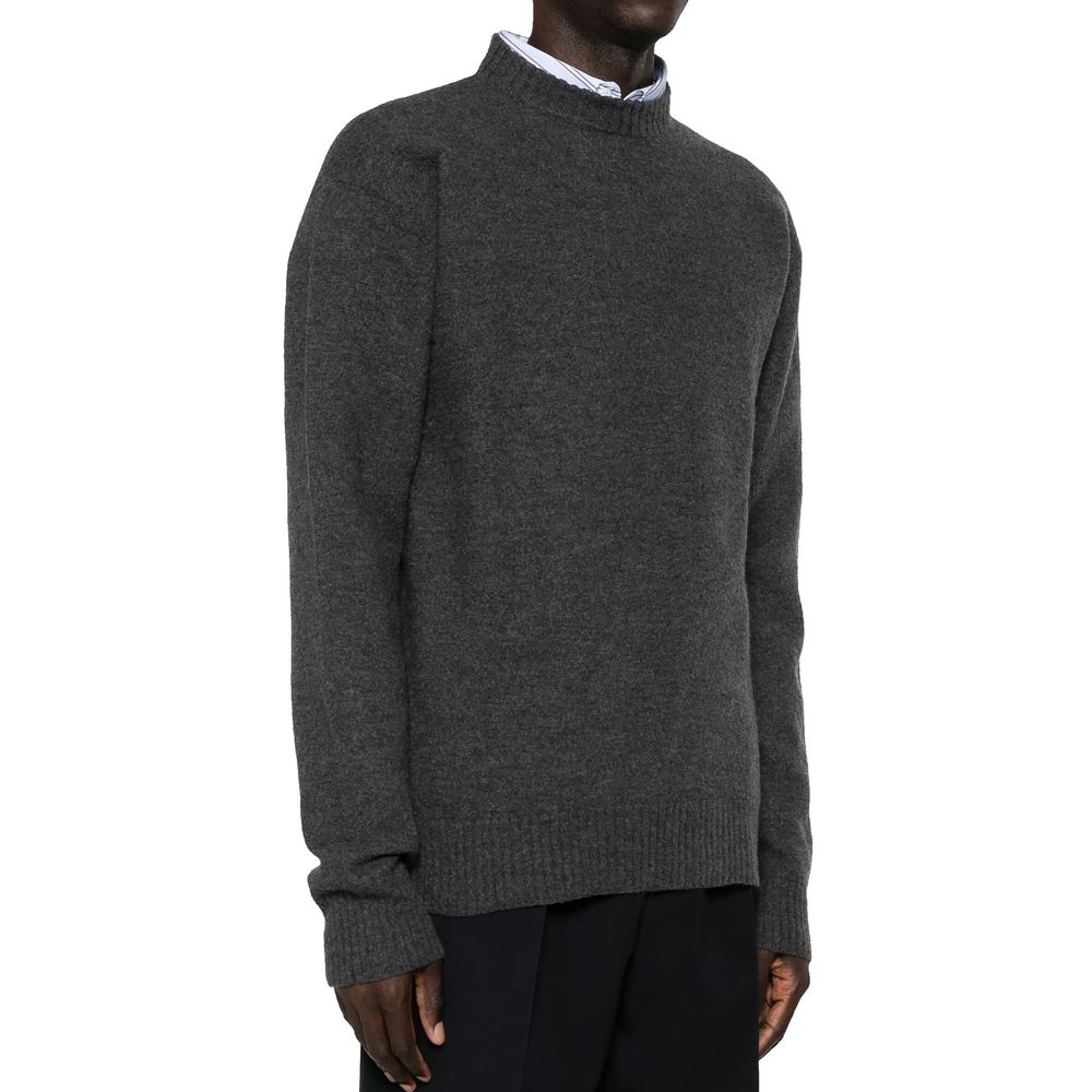 Pull Laine vierge homme gris
