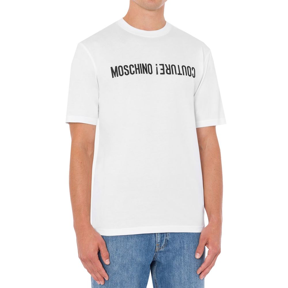 T-shirt Upside Down logo blanc