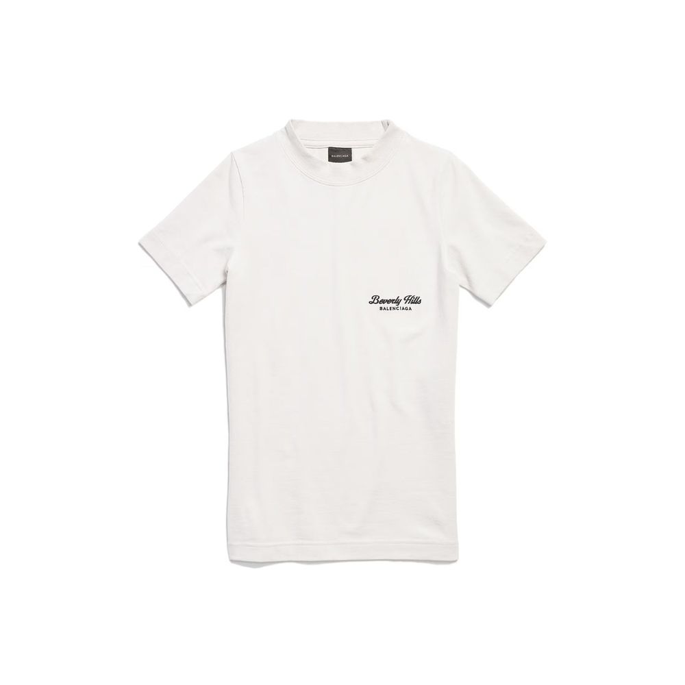 T-shirt Beverly Hills brodé blanc