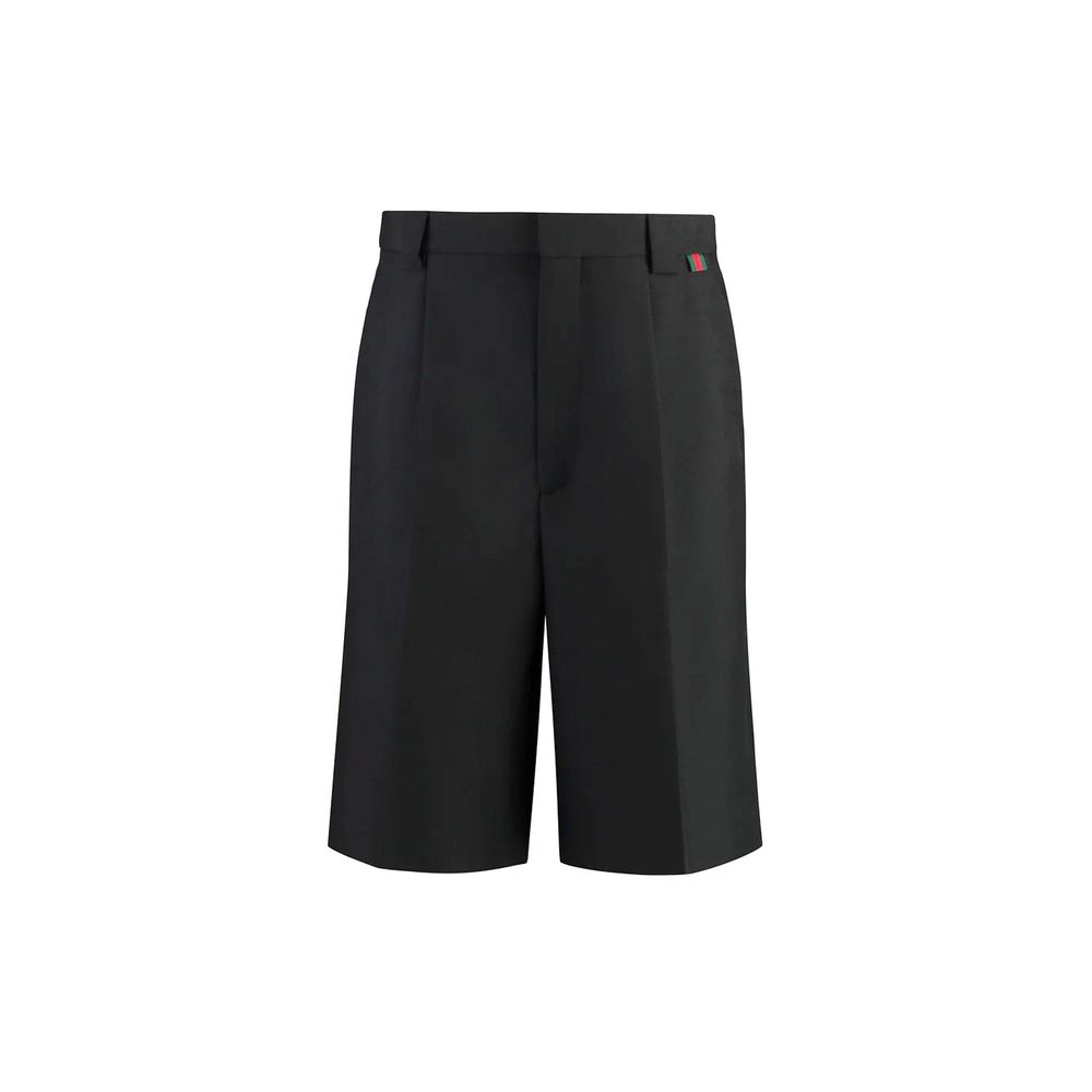 Shorts Gabardine hommes made in Italy verts rouges