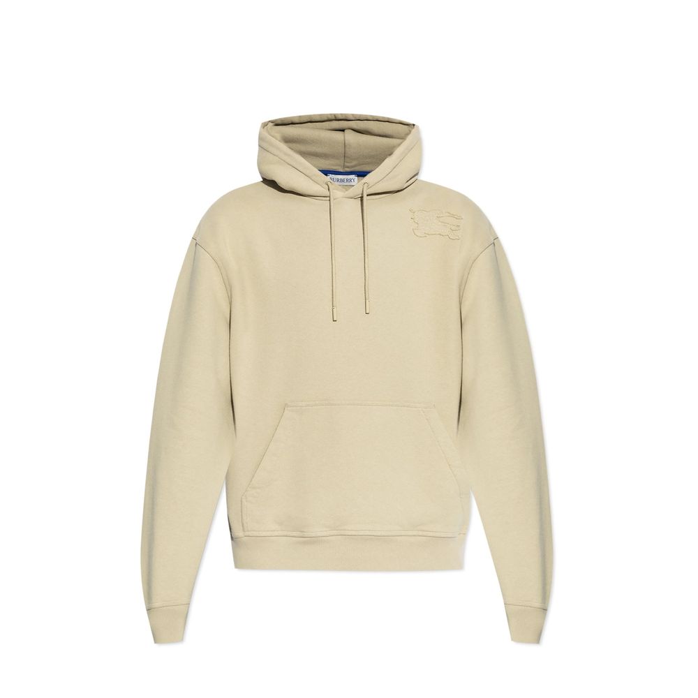 Sweat à capuche en coton hommes made in Italy gris