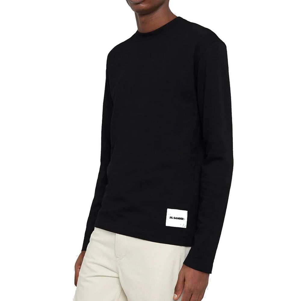 T-shirts Jil Sander+ logo noirs