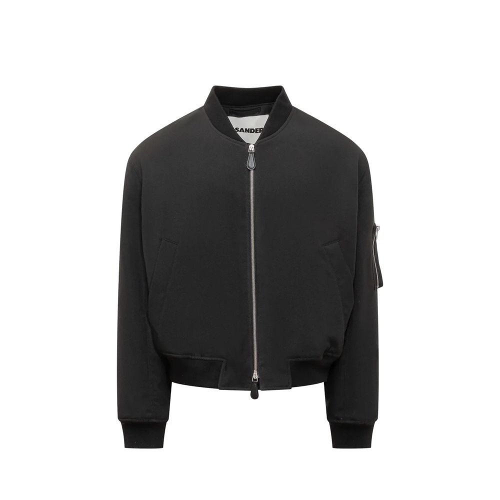 Veste bomber Gallo en cuir noire