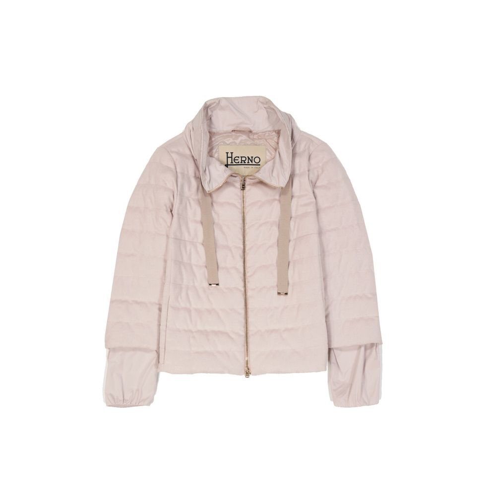 Veste down soie et cachemire italienne noires