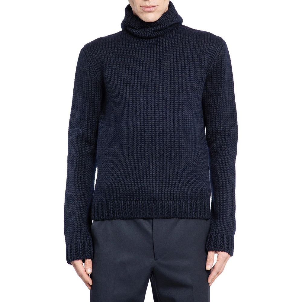 Sweater non identifiable en laine gris