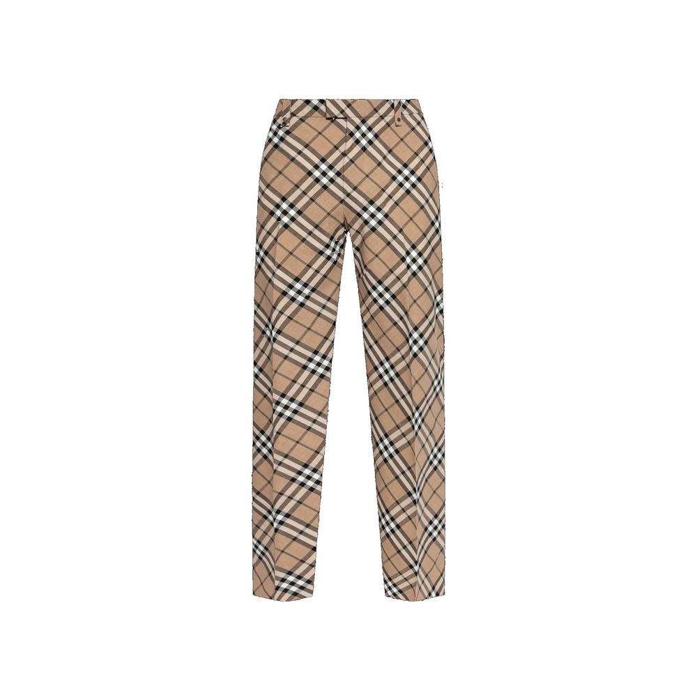Pantalon en laine Blend Check linden Ip