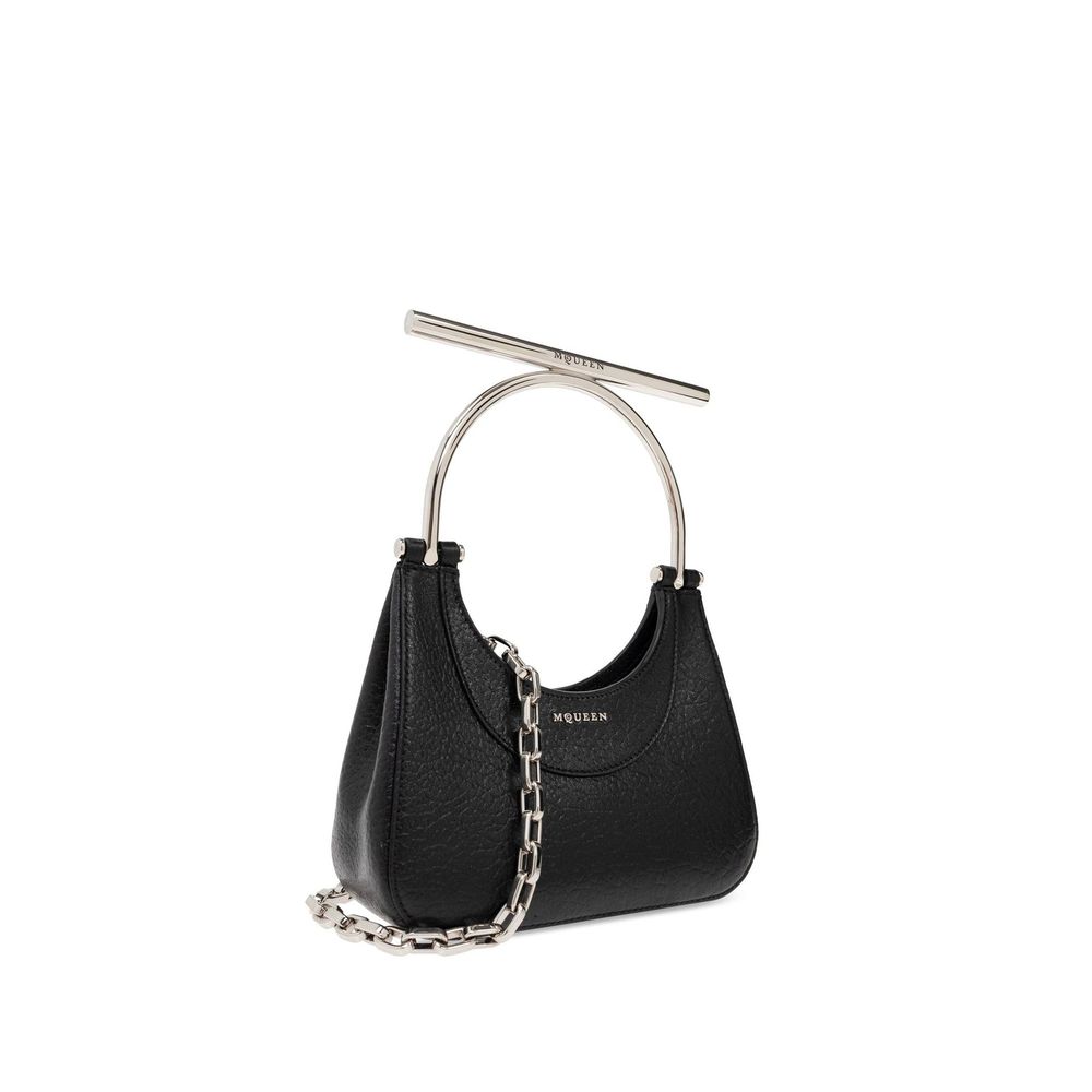 Sac mini Alexander McQueen T-bar noir