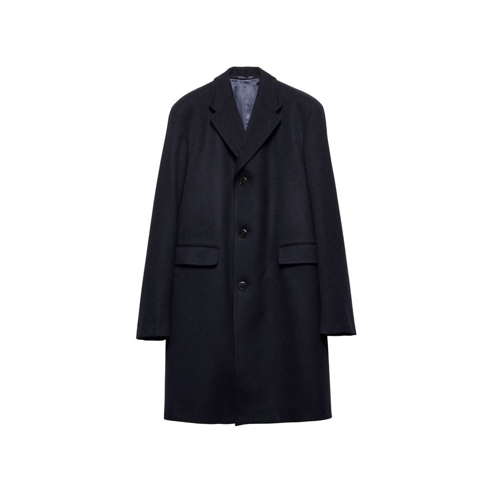 Manteau 100% Laine homme noir