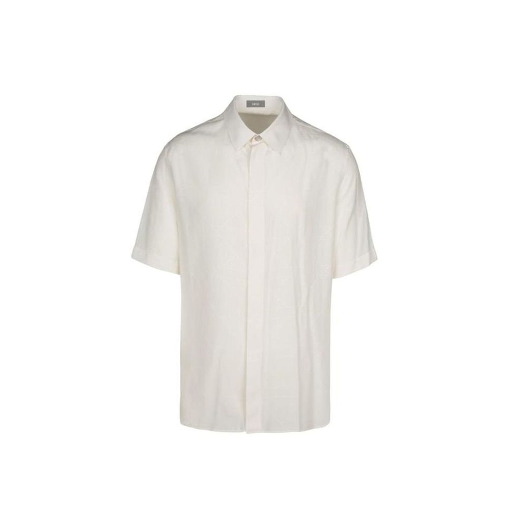 Chemise Men en soie beige