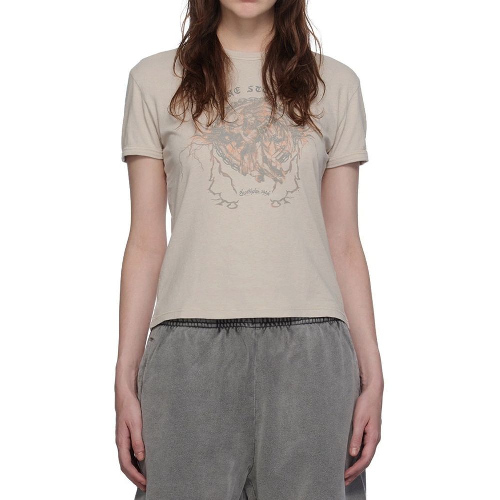 T-shirt Acne Studios gris délavé