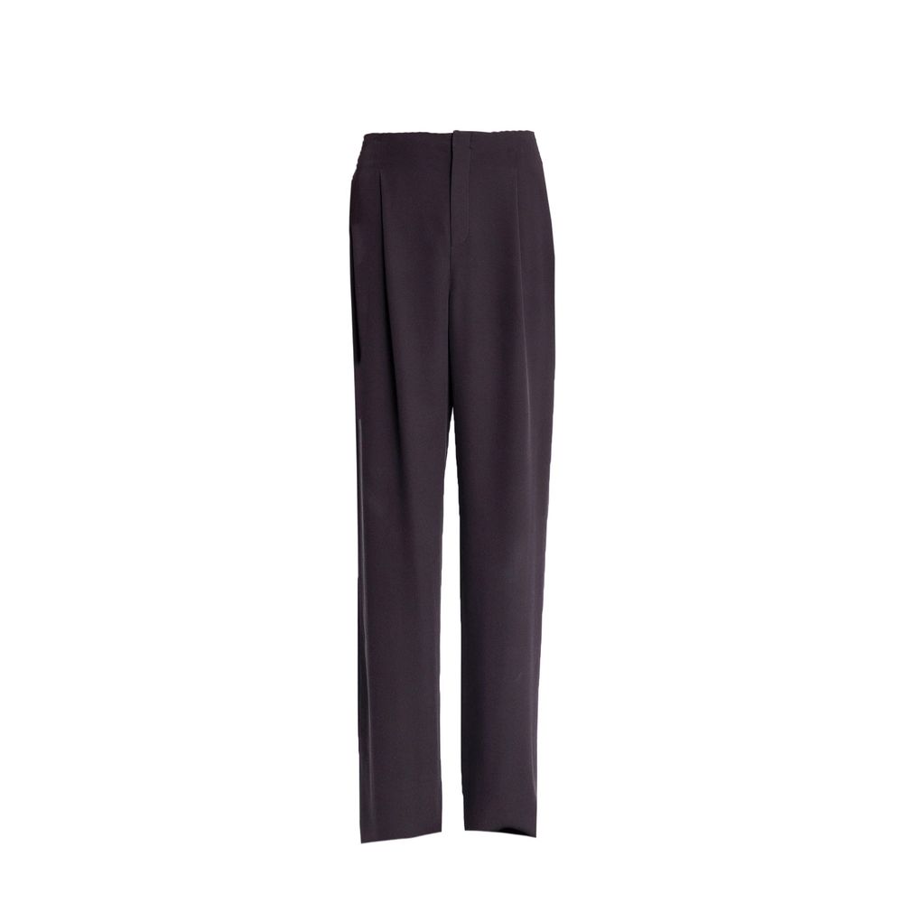 Pantalon Saint Laurent coupe droite brun