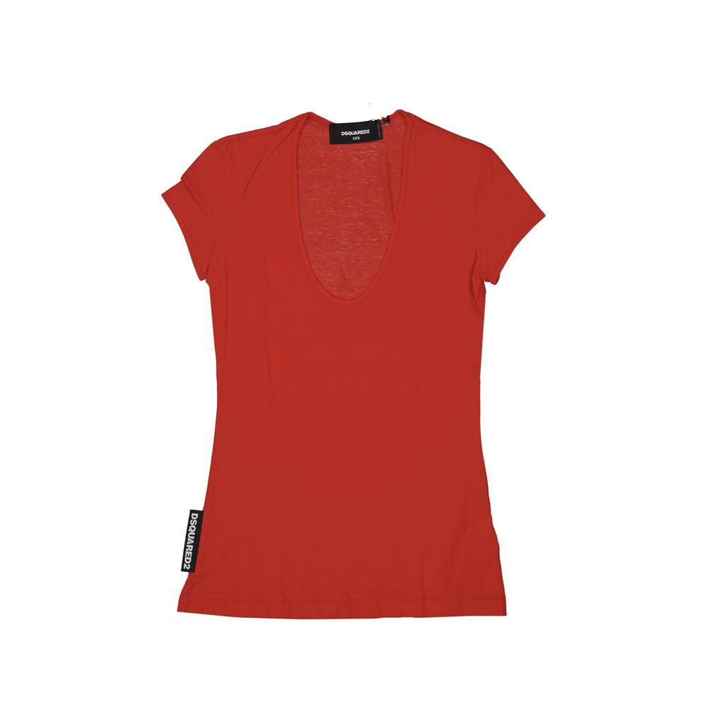 T-shirt Logo Femme italien blanc