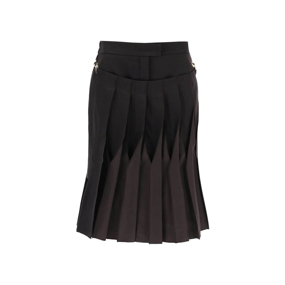 Jupe femme inconnue avec panel beige