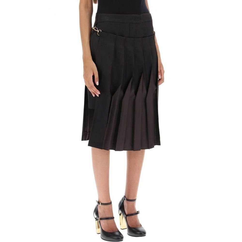 Jupe femme inconnue avec panel beige