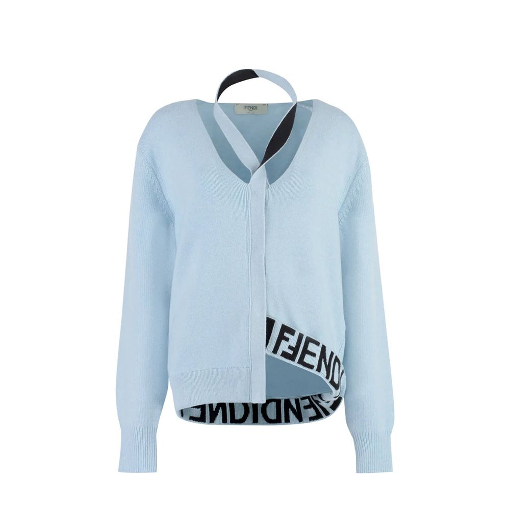 Cardigan Fendi avec découpe noir