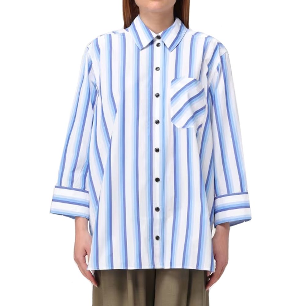 Chemise à rayures en coton oversize