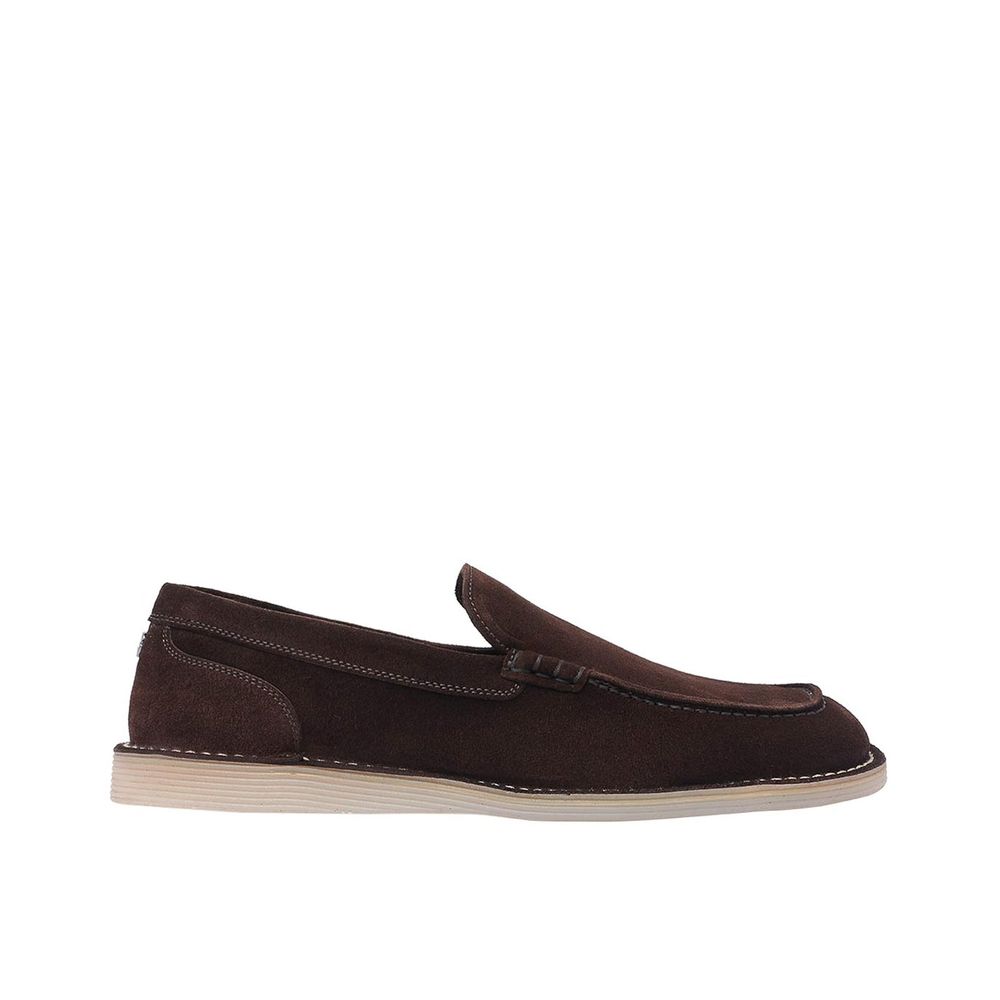 Loafers en cuir calfskin marron