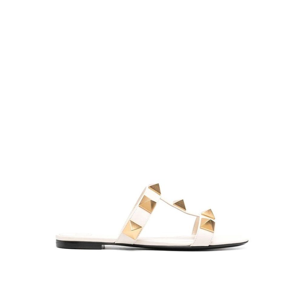 Sandales Roman Stud en cuir blanches