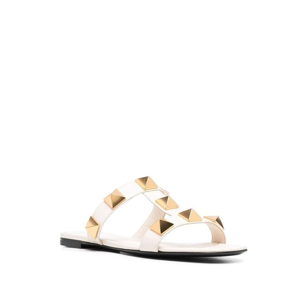 Sandales Roman Stud en cuir blanches