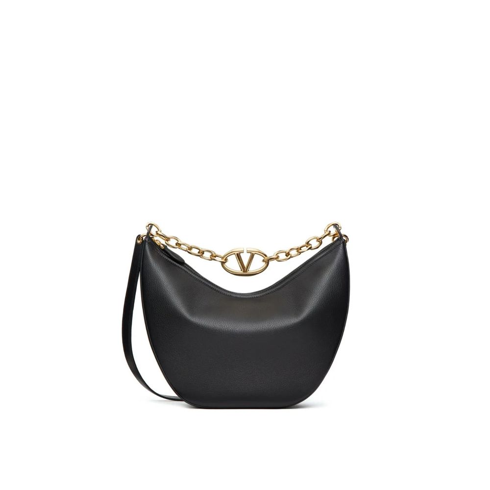 Sac à épaule Valentino Garavani Vlogo gate noir