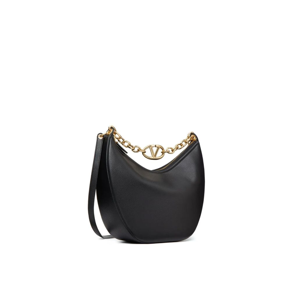 Sac à épaule Valentino Garavani Vlogo gate noir