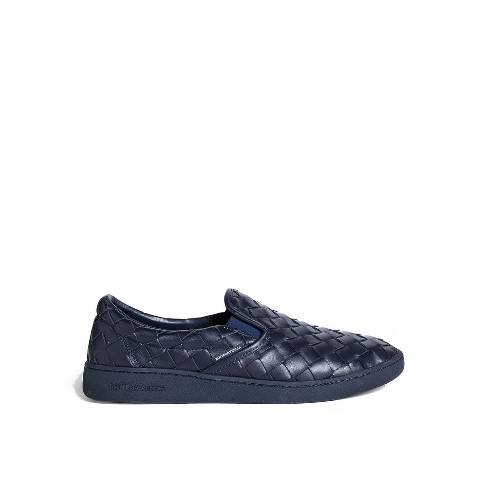 Baskets Intrecciato cuir noires