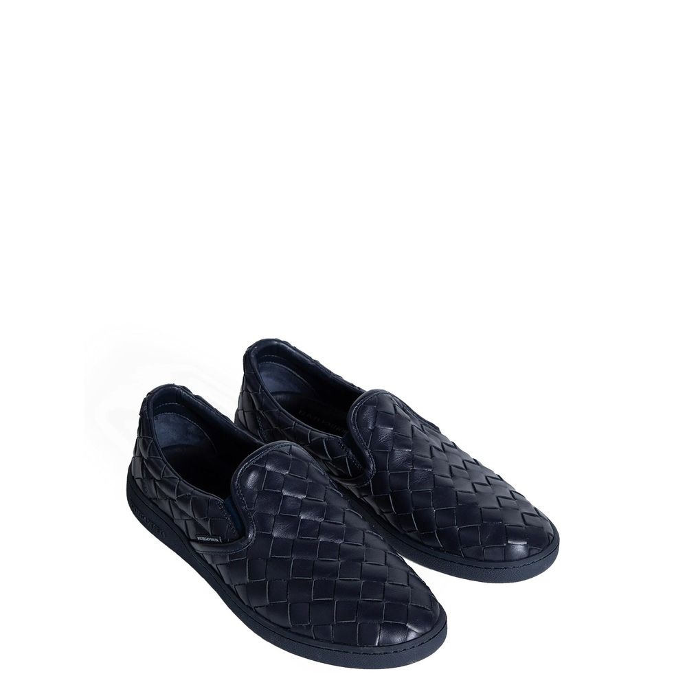 Baskets Intrecciato cuir noires