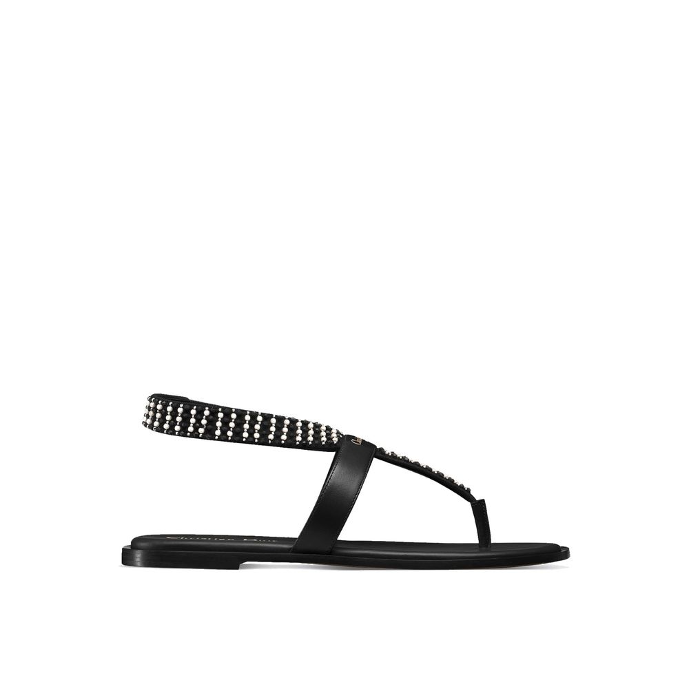 Sandales Eclat Thong noires et blanches