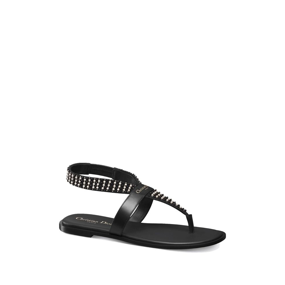 Sandales Eclat Thong noires et blanches