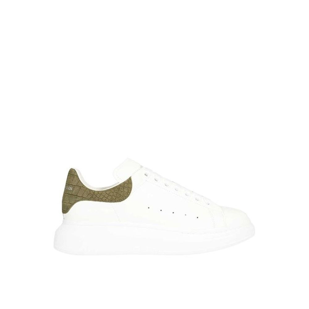 Baskets Alexander McQueen Crocodile blanches