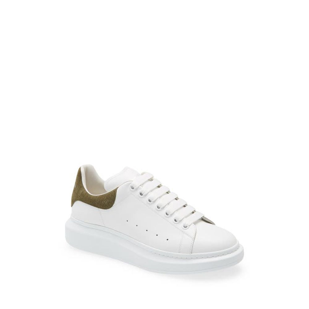 Baskets Alexander McQueen Crocodile blanches