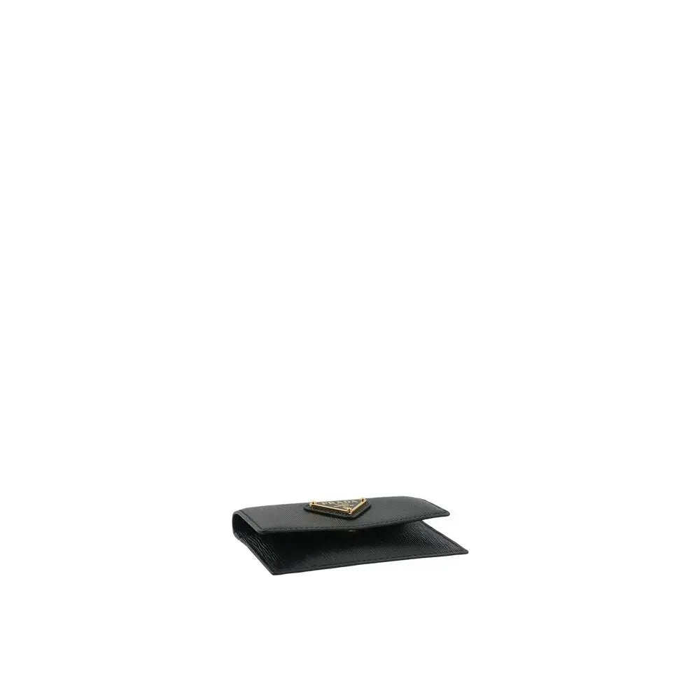 Porte-cartes Femme en cuir beige Prada