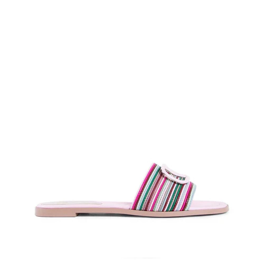Sandales Valentino Garavani V Logo noires