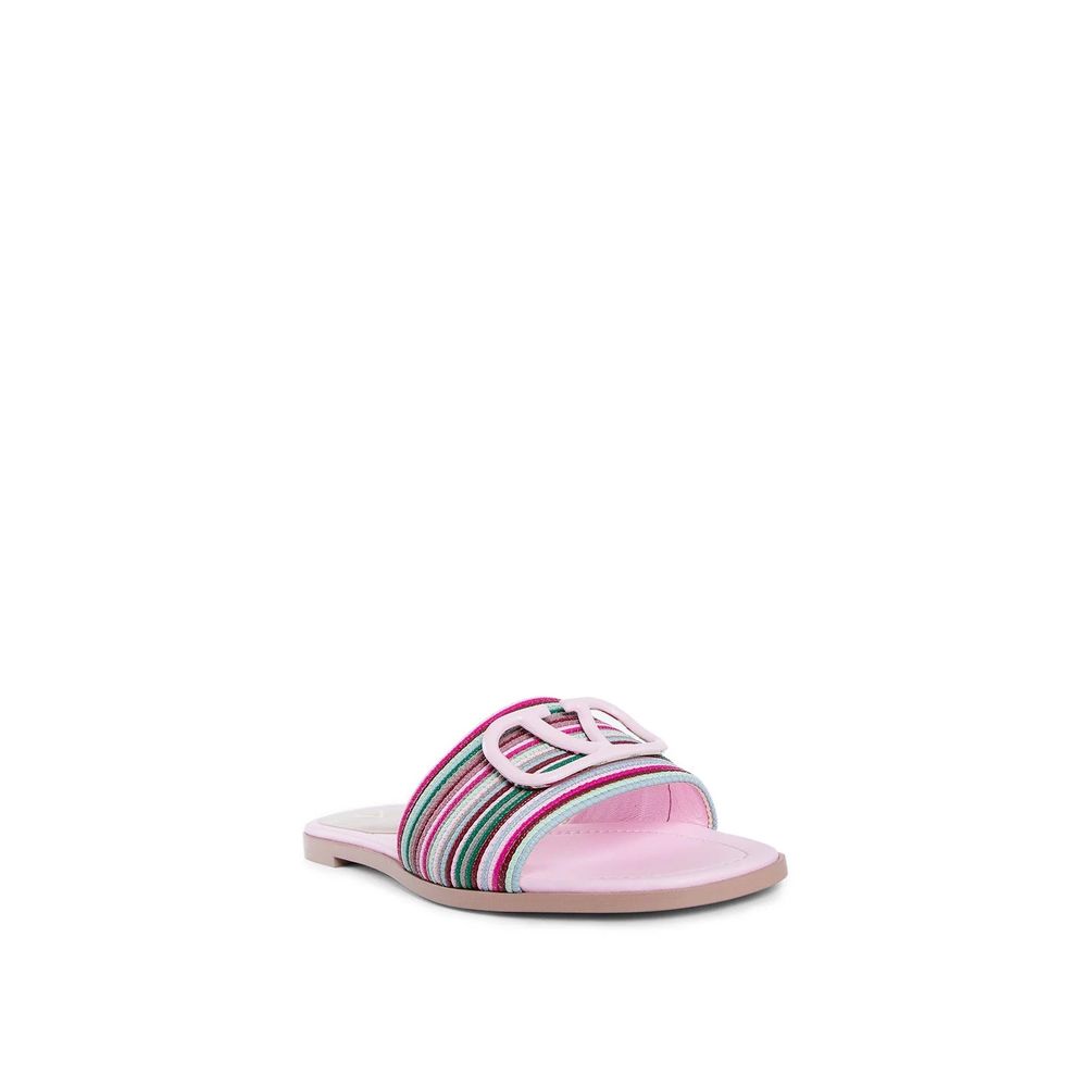 Sandales Valentino Garavani V Logo noires