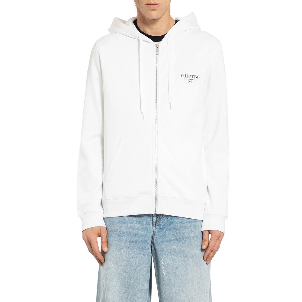 Sweat-shirt Garavani zippé noir
