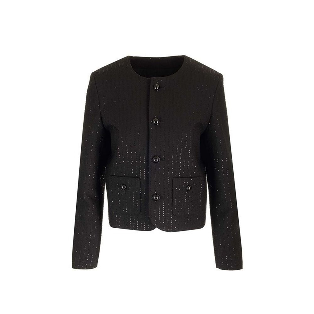 Veste Chelsea à sequins noir