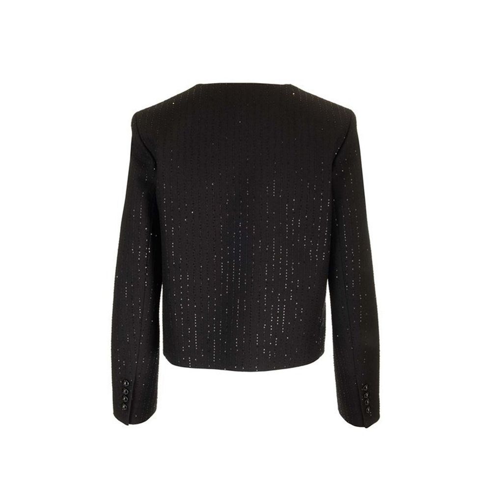 Veste Chelsea à sequins noir