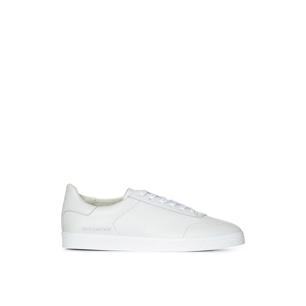 Baskets Town en cuir blanches