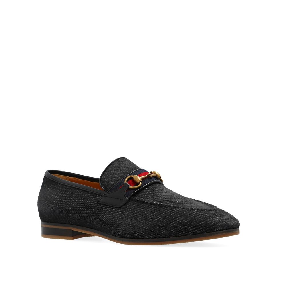 Loafers en denim homme bleus
