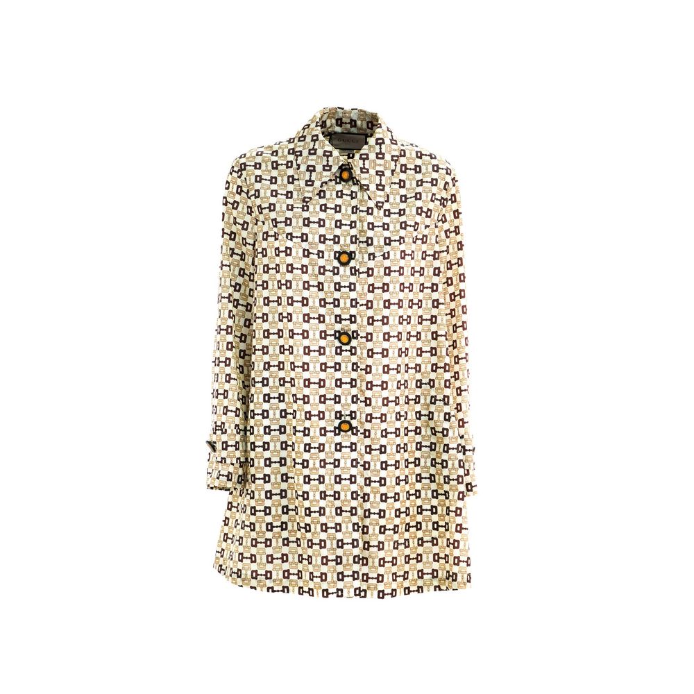 Trench coat Made in Italy logo beige