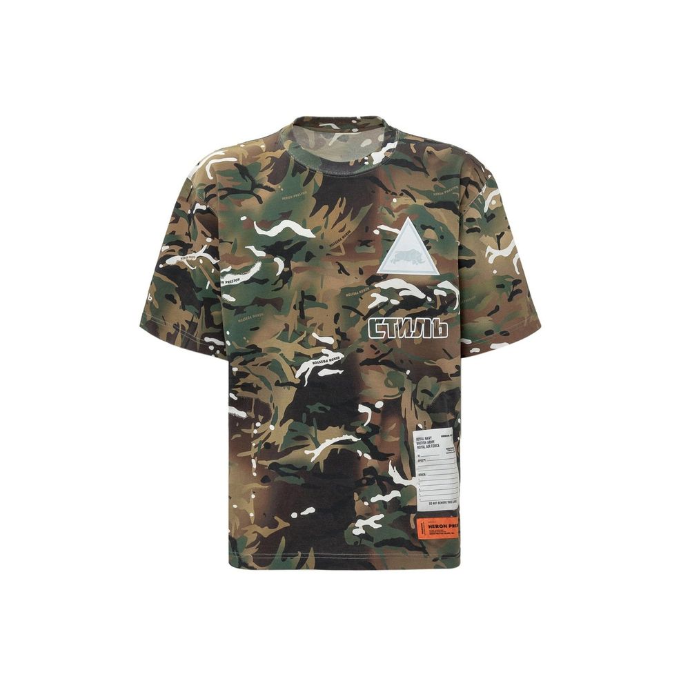 T-shirt camouflage hommes vert