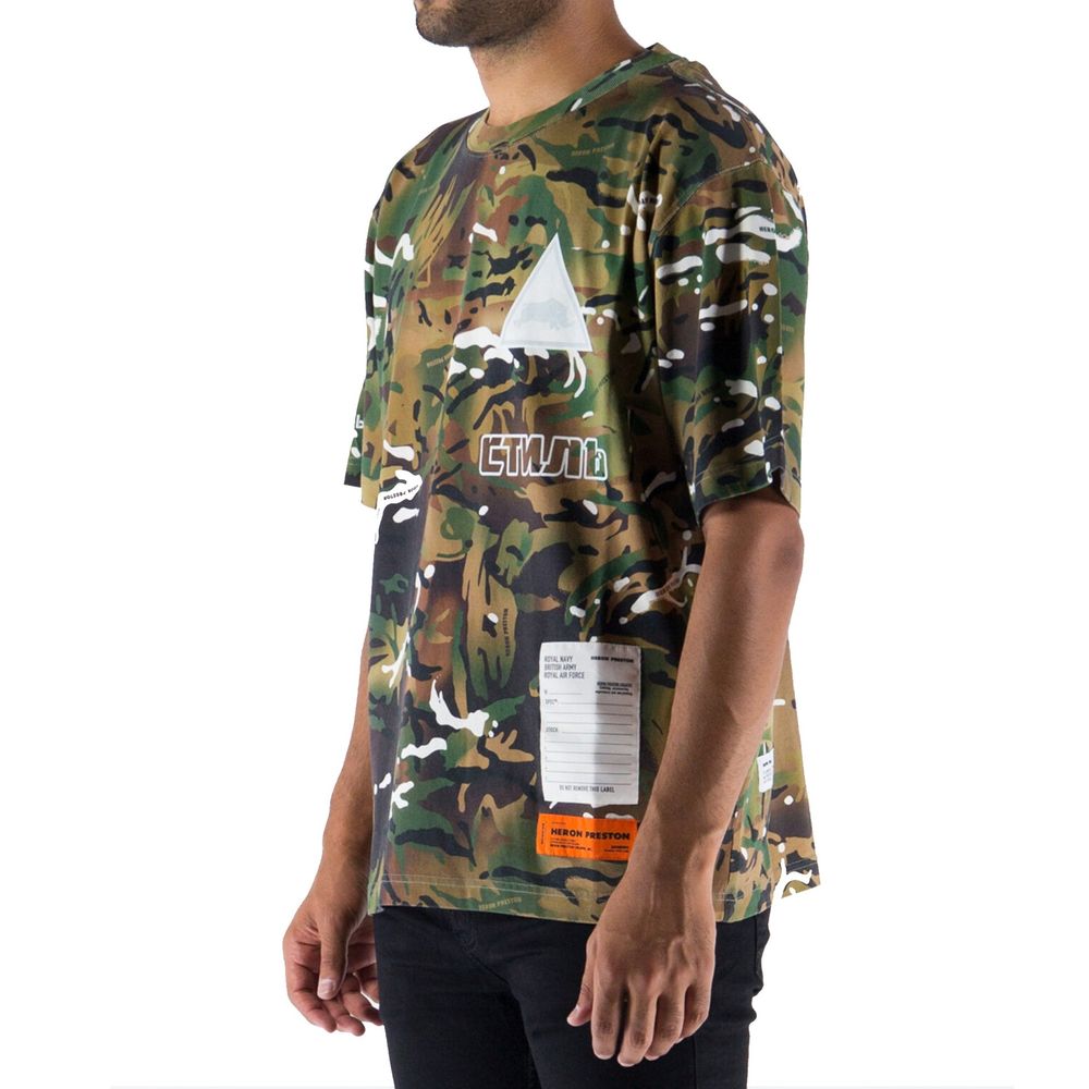 T-shirt camouflage hommes vert