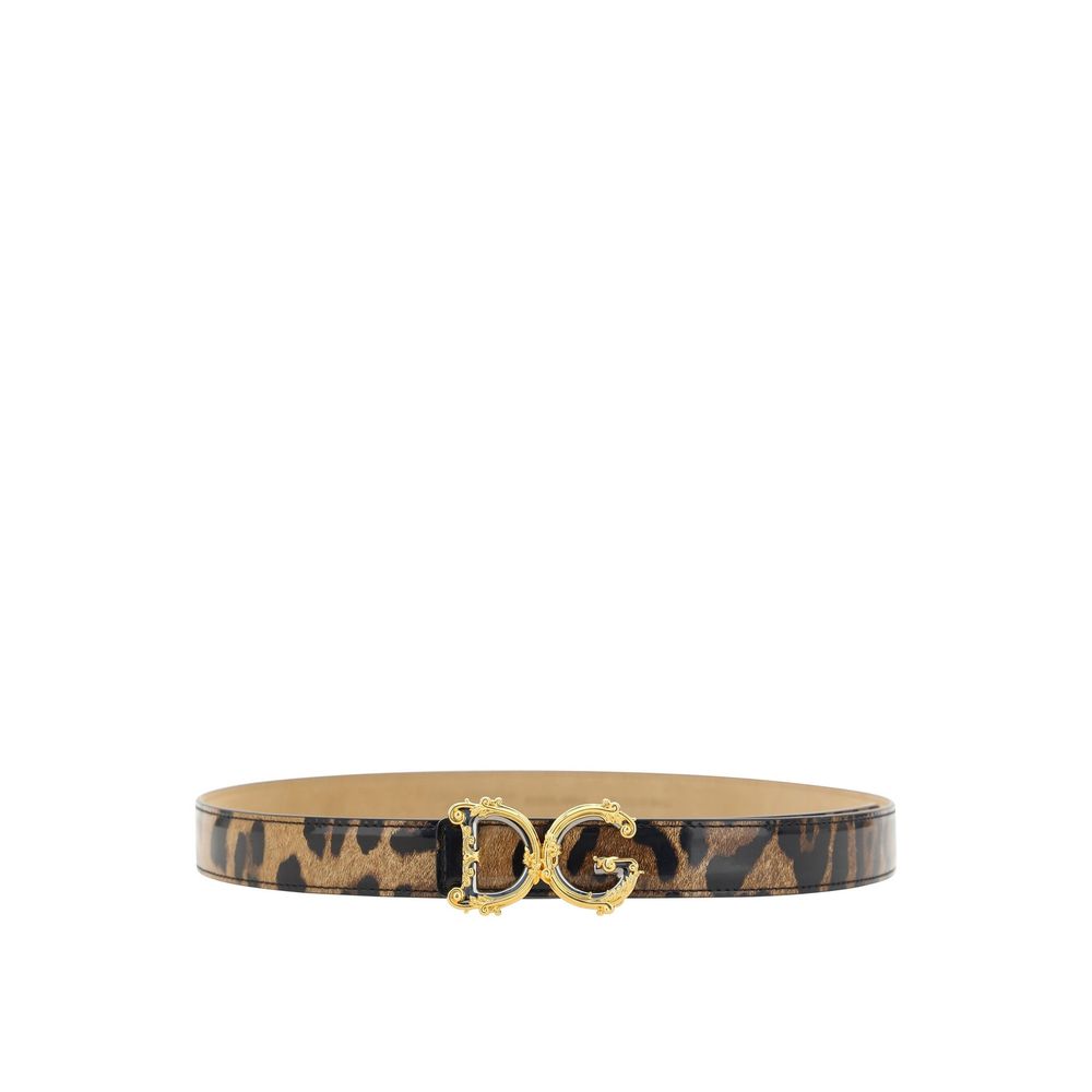 Ceinture DG à logo léopard