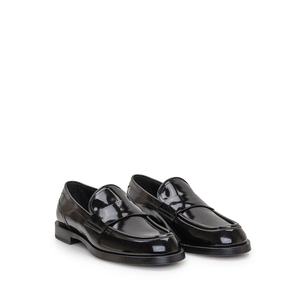 Loafers en cuir italiennes marron