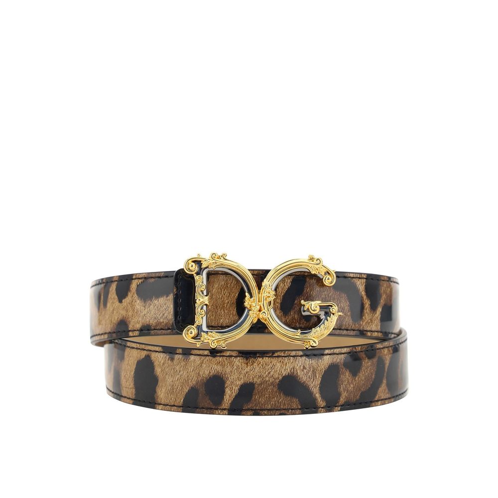 Ceinture DG à logo léopard