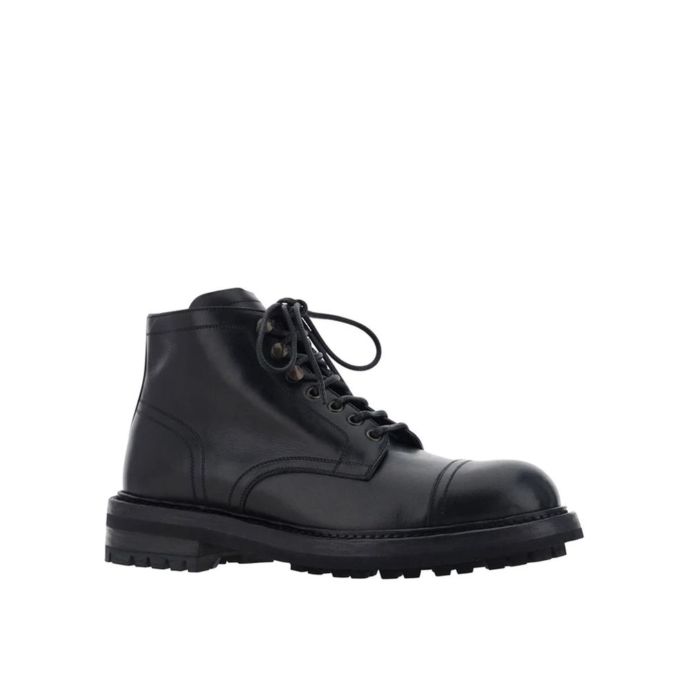 Bottines en cuir noires