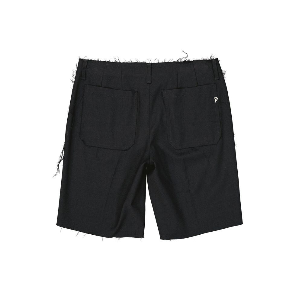 Shorts Dondup en laine vierge noirs