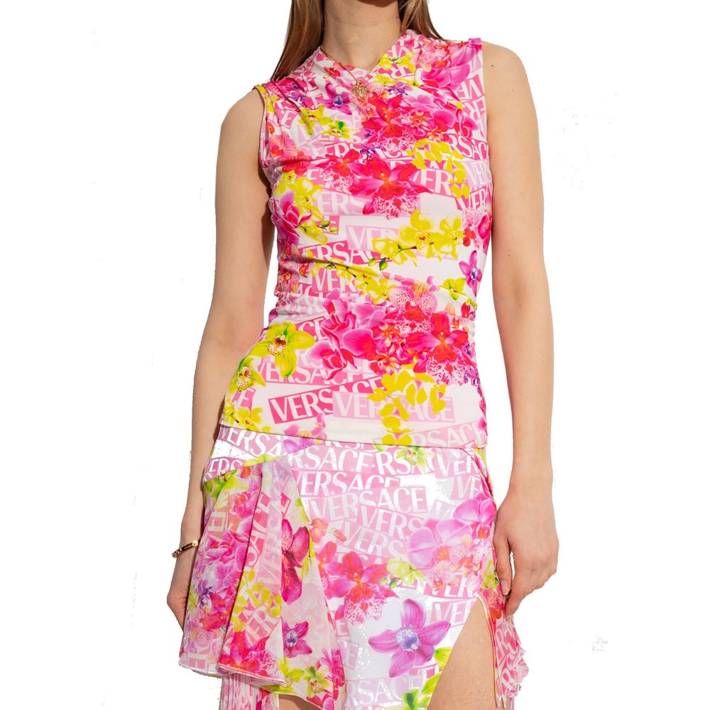 Haut sans manches imprimé femme multicolore