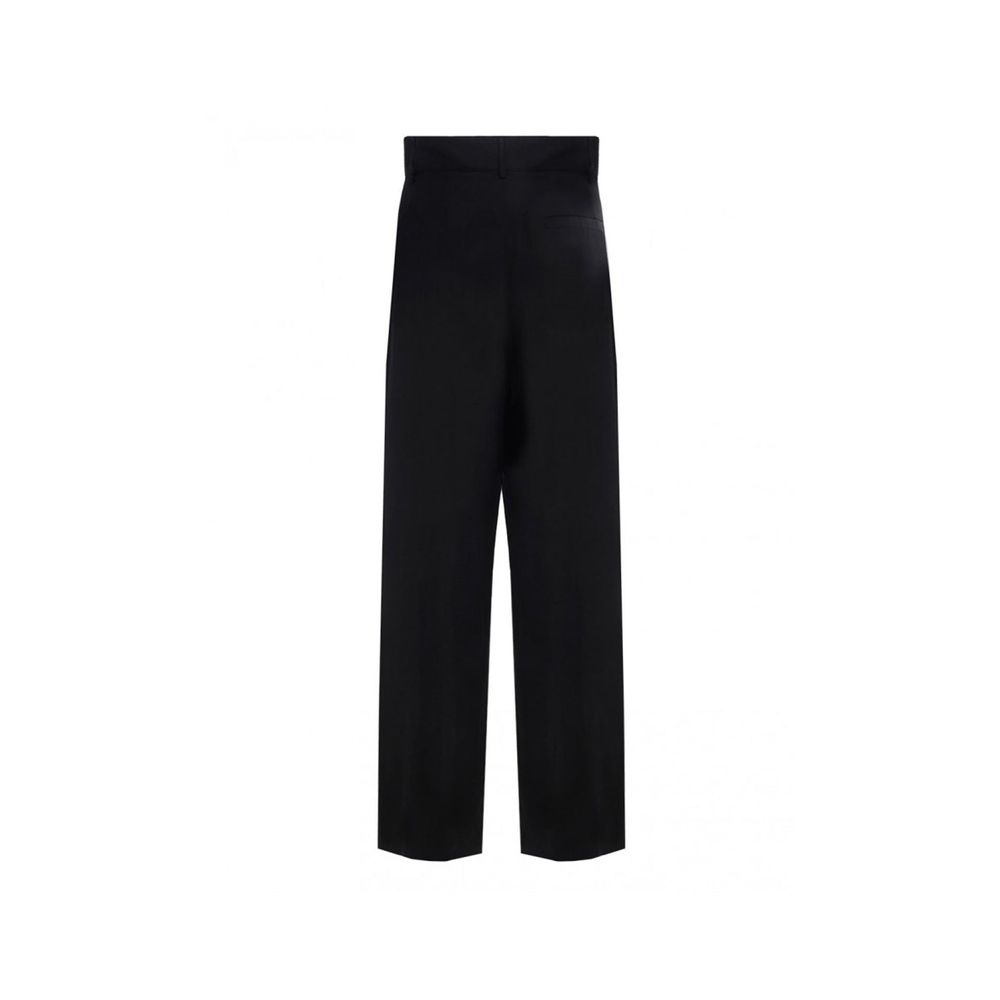 Pantalons en soie et lin beige