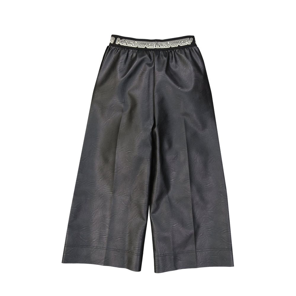 Pantalon cropped logo Made in Italy noir